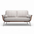 Two-seater sofa with wooden frame and fabric upholstery 180 x 90 x 80cm
