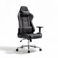 Racing style gaming chair with adjustable armrests and ergonomic design