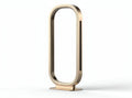 Steel oval desk fan in rose gold finish for home office use 30 x 10 x 60cm